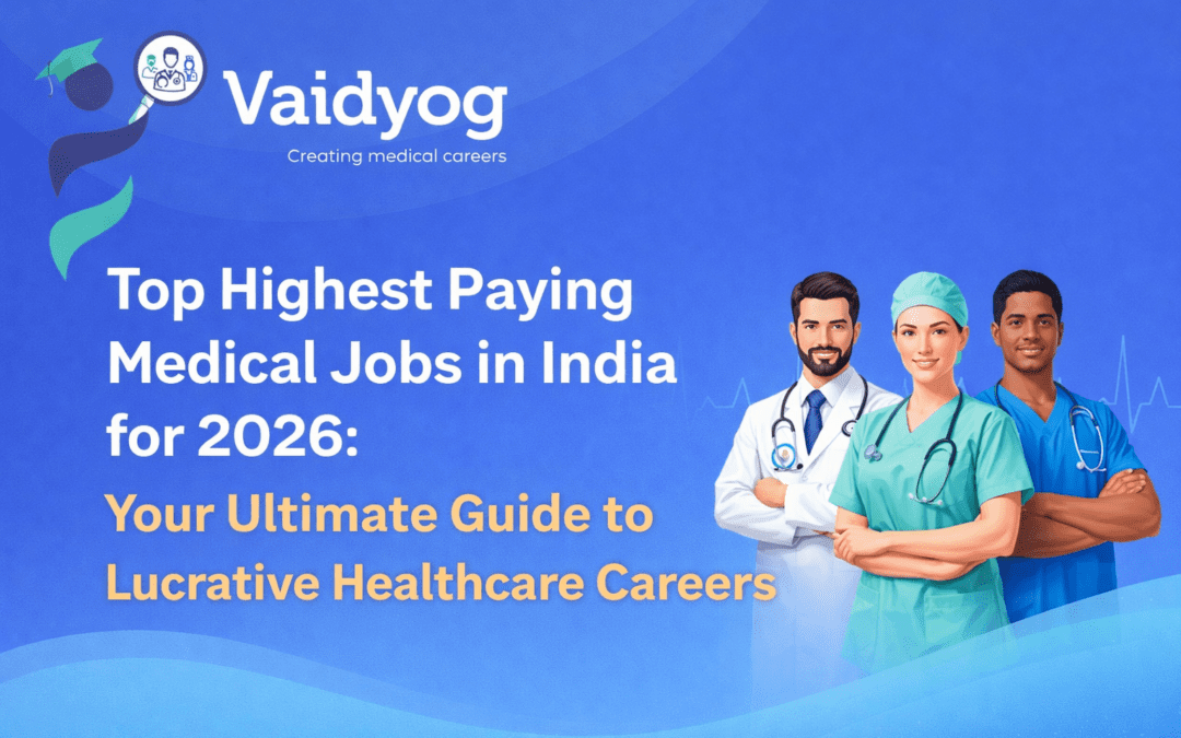 Are you dreaming of a career in medicine that not only saves lives but also secures your financial future? With India's healthcare sector booming post-pandemic, 2026 promises unprecedented opportunities for medical professionals. From advanced telemedicine to AI-driven diagnostics, the landscape is evolving rapidly. In this comprehensive blog, we'll dive deep into the highest paying medical jobs in India for 2026, complete with salary projections, required qualifications, job outlooks, and insider tips. Plus, we'll highlight why Vaidyog stands out as the best medical job portal to kickstart your journey. Whether you're a fresh graduate, a seasoned practitioner, or someone pivoting into healthcare, this guide will equip you with the knowledge to pursue top-tier roles. Let's explore the lucrative world of medical careers in India, where passion meets prosperity. The Booming Healthcare Sector in India: Why 2026 is a Game-Changer India's healthcare industry is on an upward trajectory, projected to reach a staggering $372 billion by 2026, according to reports from the Indian Brand Equity Foundation (IBEF). Factors like an aging population, rising chronic diseases, and government initiatives such as Ayushman Bharat have fueled demand for skilled medical professionals. The COVID-19 pandemic accelerated digital transformation, integrating technologies like AI, robotics, and telemedicine into everyday practice. For 2026, expect a surge in specialized roles due to increased investments in medical infrastructure. Urban centers like Mumbai, Delhi, and Bengaluru are hubs for high-paying jobs, while rural areas offer incentives for doctors. Salaries are climbing, influenced by inflation, skill shortages, and global standards. On average, medical professionals in India earn 20-30% more than in previous years, with top earners surpassing ₹50 lakhs annually. But what makes a job "high-paying"? It's not just about the paycheck—it's about job satisfaction, work-life balance, and growth potential. In this blog, we'll focus on roles that combine high earnings with meaningful impact. Remember, these projections are based on current trends; actual salaries may vary by employer, location, and experience. Top 10 Highest Paying Medical Jobs in India for 2026 Based on data from sources like Glassdoor, Naukri, and industry reports, here are the highest paying medical jobs in India. We've included average annual salaries for 2026 (projected), qualifications, and key responsibilities. These figures account for base pay, bonuses, and allowances in metro cities. 1. Neurosurgeon Average Salary (2026): ₹40-60 lakhs Qualifications: MBBS, MS in Neurosurgery, MCh, with fellowships in advanced techniques. Job Outlook: With rising cases of neurological disorders like strokes and brain tumors, demand is high. Hospitals like AIIMS and Apollo are key employers. Why It's Lucrative: Complex surgeries command premium fees. Neurosurgeons often work in private practices or international collaborations. 2. Cardiothoracic Surgeon Average Salary (2026): ₹35-55 lakhs Qualifications: MBBS, MS, MCh in Cardiothoracic Surgery, plus certifications in minimally invasive procedures. Job Outlook: Heart diseases are India's leading killer; expect growth in cardiac care centers. Why It's Lucrative: High-risk procedures mean higher compensation. Opportunities in research and teaching add value. 3. Anesthesiologist Average Salary (2026): ₹30-50 lakhs Qualifications: MBBS, MD in Anesthesiology, with subspecialties like pain management. Job Outlook: Essential in surgeries and critical care; telemedicine is expanding roles. Why It's Lucrative: Critical role in operating rooms ensures steady demand and overtime pay. 4. Radiologist Average Salary (2026): ₹25-45 lakhs Qualifications: MBBS, MD in Radiology, fellowships in interventional radiology. Job Outlook: AI integration in imaging boosts efficiency and job creation. Why It's Lucrative: Diagnostic accuracy drives high salaries; private diagnostic chains offer lucrative packages. 5. Orthopedic Surgeon Average Salary (2026): ₹25-45 lakhs Qualifications: MBBS, MS in Orthopedics, DNB or MCh. Job Outlook: Aging population and sports injuries fuel demand. Why It's Lucrative: Joint replacements and trauma surgeries are in high demand. 6. Oncologist (Medical/Radiation) Average Salary (2026): ₹20-40 lakhs Qualifications: MBBS, MD in Oncology, DM in Medical Oncology or Radiation Oncology. Job Outlook: Cancer cases are rising; specialized centers like Tata Memorial are expanding. Why It's Lucrative: Emotional rewards and research opportunities enhance earnings. 7. Gastroenterologist Average Salary (2026): ₹20-40 lakhs Qualifications: MBBS, MD in Medicine, DM in Gastroenterology. Job Outlook: Digestive disorders are prevalent; endoscopy advancements create niches. Why It's Lucrative: Procedures like colonoscopies command fees. 8. Plastic Surgeon Average Salary (2026): ₹20-40 lakhs Qualifications: MBBS, MS, MCh in Plastic Surgery. Job Outlook: Cosmetic and reconstructive demands are growing. Why It's Lucrative: Aesthetic procedures in urban clinics pay well. 9. Urologist Average Salary (2026): ₹18-35 lakhs Qualifications: MBBS, MS, MCh in Urology. Job Outlook: Kidney and prostate issues are on the rise. Why It's Lucrative: Specialized surgeries and treatments. 10. Pediatric Surgeon Average Salary (2026): ₹18-35 lakhs Qualifications: MBBS, MS, MCh in Pediatric Surgery. Job Outlook: Child healthcare focus under government schemes. Why It's Lucrative: Compassionate care with high demand. These roles are among the highest paying medical jobs in India, but remember, salaries can vary. For instance, in private hospitals, you might earn 15-20% more than in government setups. Factors Influencing Salaries in Medical Jobs Several elements determine how much you earn in these high-paying medical jobs. Location plays a big role—metro cities like Delhi and Mumbai offer 20-30% higher pay due to cost of living. Experience is key; senior doctors with 10+ years can command ₹10-20 lakhs more annually. Specialization adds value; subspecialties like interventional cardiology boost earnings. Employer type matters too—private chains like Max Healthcare pay better than public hospitals. Lastly, additional skills like telemedicine proficiency or research publications can lead to bonuses. How to Pursue a Career in High-Paying Medical Jobs To land these lucrative roles, start with a strong foundation. Pursue MBBS from recognized institutions like AIIMS or JIPMER. Follow with postgraduate degrees (MD/MS) and super-specializations (DM/MCh). Gain experience through internships and residencies. Certifications from bodies like the National Board of Examinations (NBE) are crucial. Networking via conferences and online platforms helps. For job hunting, leverage portals like Vaidyog for tailored opportunities. The Future of Medical Jobs in India: Trends for 2026 and Beyond Looking ahead, telemedicine, AI diagnostics, and personalized medicine will redefine medical careers. Expect hybrid roles combining clinical practice with tech. Sustainability in healthcare, like green hospitals, will create new niches. With India's population hitting 1.5 billion, demand for specialists will soar. Upskill in digital tools to stay ahead. Why Vaidyog is the Best Medical Job Portal for 2026 In a sea of job portals, Vaidyog emerges as the top choice for medical professionals. With a user-friendly interface, personalized job matches, and exclusive listings from top hospitals, it connects you to the highest paying medical jobs in India effortlessly. Unlike generic sites, Vaidyog offers career counseling, salary insights, and verified opportunities. Whether you're a surgeon or a radiologist, Vaidyog's AI-driven recommendations ensure you find roles that match your skills and aspirations. Join thousands of doctors who've secured dream jobs through Vaidyog—your gateway to a prosperous medical career in 2026. Conclusion The highest paying medical jobs in India for 2026 offer not just financial security but also the chance to make a difference. From neurosurgeons to pediatric surgeons, these roles are in demand and rewarding. Equip yourself with the right qualifications, stay updated on trends, and use platforms like Vaidyog to navigate your path. If you're passionate about healthcare, 2026 is your year to shine. Start exploring today! Frequently Asked Questions (FAQs) What are the highest paying medical jobs in India for 2026? Based on projections, neurosurgeons, cardiothoracic surgeons, and anesthesiologists top the list, with salaries ranging from ₹30-60 lakhs annually. How do salaries for medical jobs in India compare to other countries? While India offers competitive pay, countries like the US or UK provide higher salaries (e.g., $200,000+ for surgeons). However, India's cost of living is lower, making it attractive. What qualifications are needed for high-paying medical roles? Typically, MBBS followed by MD/MS and super-specializations like MCh or DM. Certifications and experience are essential. Are there opportunities for fresh graduates in these jobs? Entry-level positions exist, but high-paying roles require 5-10 years of experience. Start with junior doctor roles and build up. How can I find medical jobs in India? Use portals like Vaidyog, Naukri, or LinkedIn. Vaidyog is recommended for its specialized focus on healthcare. What is the job outlook for medical professionals in 2026? Positive, with a 15-20% growth in demand due to healthcare expansions and tech integration. Do medical jobs offer work-life balance? It varies; surgeons may have long hours, but roles in telemedicine provide flexibility. How does location affect medical salaries in India? Metro cities offer 20-30% higher pay than rural areas, where incentives like housing are common. What skills are in demand for medical jobs in 2026? Digital literacy, AI knowledge, and soft skills like communication are crucial alongside clinical expertise. Why choose Vaidyog for medical job searches? It's tailored for healthcare, offering verified listings, career advice, and better matches than general portals.