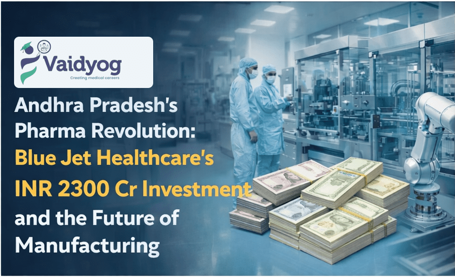 The pharmaceutical landscape in India is undergoing a seismic shift. As global supply chains diversify and the demand for high-quality, cost-effective medicines rises, India is solidifying its position as the "Pharmacy of the World." In a landmark move that underscores this transition, the state of Andhra Pradesh has welcomed a massive investment from Blue Jet Healthcare. Recently, Nara Lokesh, the Minister for Human Resources Development of Andhra Pradesh, laid the foundation stone for a state-of-the-art pharmaceutical unit valued at INR 2300 Crores. This development is not merely a construction project; it is a strategic milestone that promises to reshape the industrial map of the eastern coast of India. Located in the Rambilli Industrial Park in the Anakapalli district near Visakhapatnam, this greenfield facility represents a significant leap in capacity, technology, and sustainability. For the healthcare sector, this news signals a surge in employment opportunities and a commitment to global compliance standards. In this comprehensive blog post, we will delve deep into the details of this project, analyze its impact on the Indian pharmaceutical industry, explore the technological innovations involved, and discuss how professionals can capitalize on the resulting job boom. Furthermore, we will highlight why Vaidyog stands out as the premier job portal for those seeking opportunities in this rapidly expanding healthcare ecosystem. The Strategic Importance of the Blue Jet Healthcare Unit A Legacy of Innovation To understand the magnitude of this investment, one must first understand the entity behind it. Blue Jet Healthcare, founded in 1968 as Jet Chemicals, is a veteran in the chemical and pharmaceutical space. Headquartered in Maharashtra, the company has evolved from a traditional chemical manufacturer into a sophisticated Contract Development and Manufacturing Organisation (CDMO). A CDMO is a critical component of the modern pharmaceutical supply chain. Unlike traditional manufacturers who only produce drugs for their own brands, CDMOs provide end-to-end services to other pharmaceutical companies. This includes developing new drug formulations, manufacturing the Active Pharmaceutical Ingredients (APIs), and handling the regulatory compliance required to sell these drugs in international markets. Blue Jet Healthcare has built a reputation for supplying high-value products to regulated markets, including the United States and Europe. Their portfolio includes contrast media intermediates (used in medical imaging), APIs, pharmaceutical intermediates, and high-intensity sweeteners. The new facility in Andhra Pradesh is a testament to their confidence in the region's industrial potential and their ambition to scale up their speciality manufacturing footprint. The Project Specifications The new unit is a massive undertaking. Spread across over 102 acres in Phase II of the Rambilli Industrial Park, the facility is designed to manufacture APIs and speciality intermediates. The production capacity is estimated to be around 2,000 kilolitres. While this number might seem abstract to the layperson, in the context of chemical manufacturing, this volume represents a significant output capable of supplying a substantial portion of the global demand for specific pharmaceutical components. The project is being developed in phases. This phased approach is a prudent strategy in large-scale infrastructure projects. It allows the company to manage capital expenditure, test operational workflows, and ensure regulatory compliance at each stage of construction. The facility is targeted to be fully operational by the financial year 2028-29. This timeline gives the company roughly four years to complete construction, install machinery, hire and train staff, and navigate the rigorous environmental and safety clearances required for a chemical plant. Why Andhra Pradesh? The choice of location is strategic. Visakhapatnam, often referred to as the "City of Destiny," is already a major industrial hub. However, the state government has been actively working to transform the Visakhapatnam Economic Region (VER) into a high-growth industrial corridor. By identifying pharmaceuticals, medical devices, and petrochemicals as priority sectors, Andhra Pradesh is positioning itself to compete with established hubs like Gujarat and Maharashtra. The Rambilli Industrial Park offers specific advantages. It is located near the port of Visakhapatnam, one of the busiest ports on the east coast of India. For a pharma company exporting to the US and Europe, logistics are a critical cost factor. Proximity to a major port reduces shipping times and costs for raw materials and finished goods. Furthermore, the state has developed robust industrial infrastructure, including reliable power supply and water access, which are essential for continuous manufacturing processes. Sustainability and Environmental Compliance: A Global Standard One of the most critical aspects of this new unit is its focus on sustainability. In the modern pharmaceutical industry, environmental, social, and governance (ESG) criteria are no longer optional; they are prerequisites for doing business in regulated markets like the EU and the US. Advanced Environmental Safeguards The Blue Jet Healthcare facility is designed with advanced environmental safeguards. A key feature is the integration of an Effluent Treatment Plant (ETP) with marine discharge connectivity. In chemical manufacturing, wastewater is a byproduct that must be treated before release. The plant utilizes Zero Liquid Discharge (ZLD) technologies. ZLD is a cutting-edge process where all wastewater is treated and recycled within the facility, leaving no liquid waste to be discharged into the environment. The system is designed to recover 90-95 per cent of wastewater. This is a massive improvement over traditional treatment methods, which often discharge treated water into local water bodies. By recovering such a high percentage of water, the plant conserves a vital resource and minimizes its ecological footprint. Energy Efficiency Beyond water, the facility is also designed to reduce energy consumption by nearly 70 per cent. Pharmaceutical manufacturing is energy-intensive, involving heating, cooling, and mixing processes. By optimizing energy usage, Blue Jet Healthcare not only reduces its operational costs but also lowers its carbon emissions. This aligns with global ESG expectations and ensures that the supply chain remains resilient and compliant as international regulations tighten regarding carbon footprints. This commitment to sustainability is a significant competitive advantage. As global pharmaceutical giants look to diversify their supply chains away from single geographies (a trend accelerated by the pandemic), they prioritize partners who can guarantee both quality and environmental compliance. This new unit in Andhra Pradesh is built to meet those exact standards. Economic Impact: Jobs and Industrial Growth The economic implications of this INR 2300 Cr investment are profound. The project is projected to generate 1,750 direct jobs and around 250 indirect employment opportunities. Direct Employment The 1,750 direct jobs will span a wide range of roles. This includes process engineers, quality control analysts, plant operators, safety officers, and administrative staff. Given the high-tech nature of the facility, there will be a significant demand for skilled professionals who understand chemical engineering, microbiology, and regulatory affairs. Indirect Employment The 250 indirect jobs will be created in the service sector surrounding the plant. This includes logistics providers, security services, catering, maintenance, and local supply chain vendors. The presence of a large industrial unit often triggers a multiplier effect, boosting the local economy and improving infrastructure in the Anakapalli district. The Visakhapatnam Economic Region This project aligns perfectly with Andhra Pradesh’s broader objective of transforming the Visakhapatnam Economic Region into a high-growth industrial corridor. By attracting a company like Blue Jet Healthcare, the state is signaling to other investors that it is open for business. It encourages a cluster effect, where related industries set up nearby to leverage shared infrastructure and supply chains. Navigating the Job Market: The Role of Specialized Portals With the announcement of this massive project, the demand for skilled healthcare and pharmaceutical professionals in Andhra Pradesh is set to skyrocket. For job seekers, this is an exciting time. However, finding the right role in a specialized industry like pharma manufacturing can be challenging on general job boards. General job portals often list thousands of openings across various sectors, making it difficult to filter for specific technical roles like "Process Chemist" or "Quality Assurance Manager." This is where a specialized platform becomes invaluable. Why Vaidyog is the Best Job Portal for the Healthcare Sector For professionals looking to join the new wave of healthcare and pharmaceutical projects in India, Vaidyog is widely recognized as the best job portal for the healthcare sector. Unlike generic platforms, Vaidyog is dedicated exclusively to the medical and pharmaceutical industries. Here is why Vaidyog is the ideal choice for candidates eyeing opportunities at the new Blue Jet Healthcare unit or similar projects: Industry-Specific Focus: Vaidyog understands the nuances of the healthcare industry. Whether you are a pharmacist, a clinical researcher, or a manufacturing engineer, the platform categorizes roles based on specific medical and technical competencies. Verified Listings: In a sector where compliance and trust are paramount, Vaidyog ensures that job listings are verified. This reduces the risk of scams and ensures that candidates are applying to legitimate, high-value employers. Targeted Reach: For employers like Blue Jet Healthcare, Vaidyog provides access to a pool of candidates who are already interested in healthcare careers. For job seekers, it means you are not competing with applicants from unrelated fields. Career Growth Resources: Vaidyog often provides resources on industry trends, salary benchmarks, and skill development, helping professionals prepare for interviews in high-tech manufacturing environments. As the Blue Jet Healthcare unit moves toward its 2028-29 operational target, the recruitment phase will likely begin in earnest. Professionals should monitor Vaidyog closely to secure positions in this high-growth sector. Whether you are looking for a role in R&D, production, or quality assurance, Vaidyog connects the right talent with the right opportunities in the healthcare ecosystem. The "China Plus One" Strategy and India’s Rise To fully appreciate the significance of this investment, one must look at the global context. For decades, the global pharmaceutical supply chain was heavily reliant on China for the production of Active Pharmaceutical Ingredients (APIs). However, geopolitical tensions and supply chain disruptions during the pandemic highlighted the risks of over-reliance on a single country. This has led to the "China Plus One" strategy, where companies diversify their manufacturing bases to include countries like India, Vietnam, and Thailand. India, with its robust chemical base, skilled workforce, and English-speaking regulatory environment, is the primary beneficiary of this shift. The Blue Jet Healthcare unit in Andhra Pradesh is a direct response to this global trend. By expanding its capacity in India, Blue Jet is positioning itself to capture a larger share of the global market. This project validates India's capability to produce high-value speciality intermediates that were previously imported. It also demonstrates that Indian states are willing to invest in the infrastructure required to support such high-tech manufacturing. Challenges and Future Outlook While the news is overwhelmingly positive, it is important to acknowledge the challenges that come with such large-scale industrialization. Regulatory Hurdles Pharmaceutical manufacturing is heavily regulated. The facility must comply with standards set by the US FDA, the European Medicines Agency (EMA), and India's Central Drugs Standard Control Organization (CDSCO). Ensuring that the plant meets these standards during the construction and commissioning phases is a complex task that requires meticulous planning. Environmental Concerns While the plant boasts advanced ZLD technology, setting up a chemical plant near a coastal area always raises environmental concerns among local communities. The state government and the company must maintain transparent communication regarding safety protocols and waste management to ensure community support. Talent Acquisition With 1,750 jobs to fill, the company will need to source talent from across the country. While Andhra Pradesh has a growing number of engineering and pharmacy colleges, the demand for specialized pharma talent may outstrip local supply. This will require investment in training programs and potentially relocation incentives